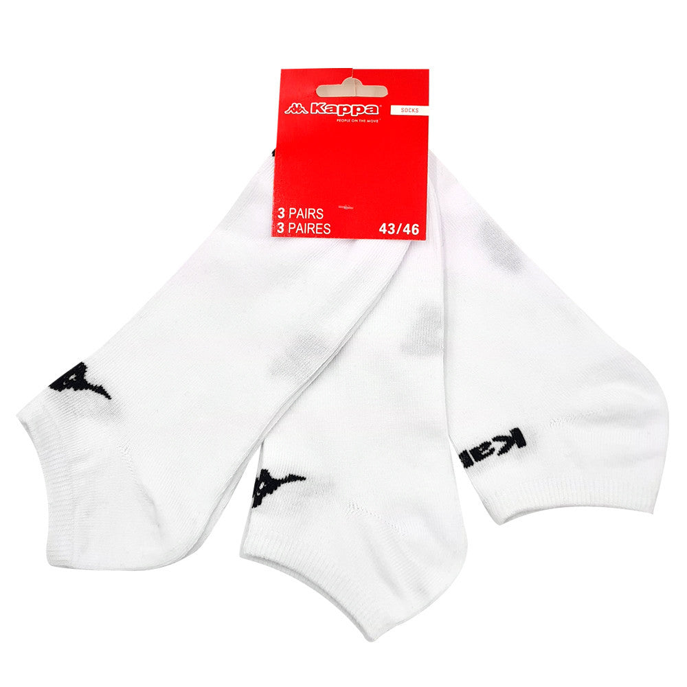 Kappa cotton socks - 3 pairs/pack - white - 39-42