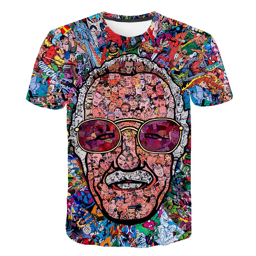 spongebob squarepants casual men's t-shirts, 3D printed t-shirts, casual cartoon fashion t-shirts, men and women