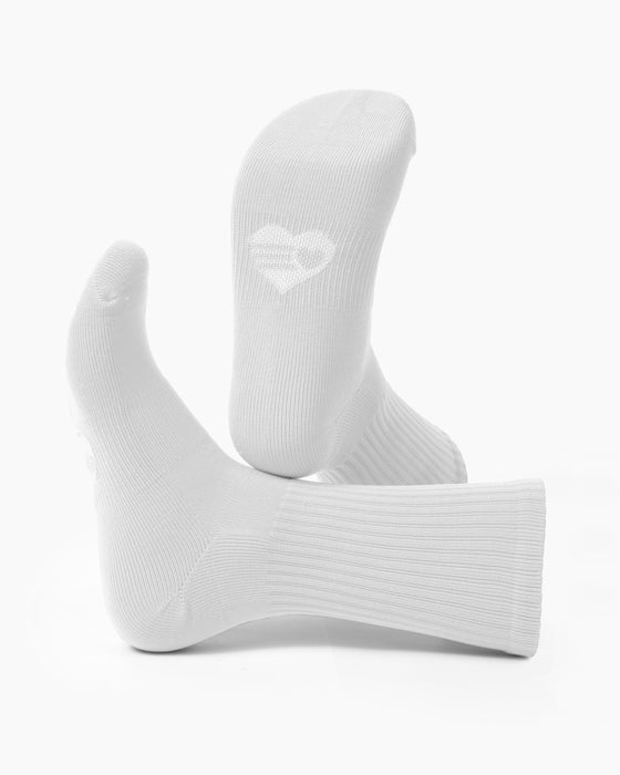 Sport Crew Socks - White